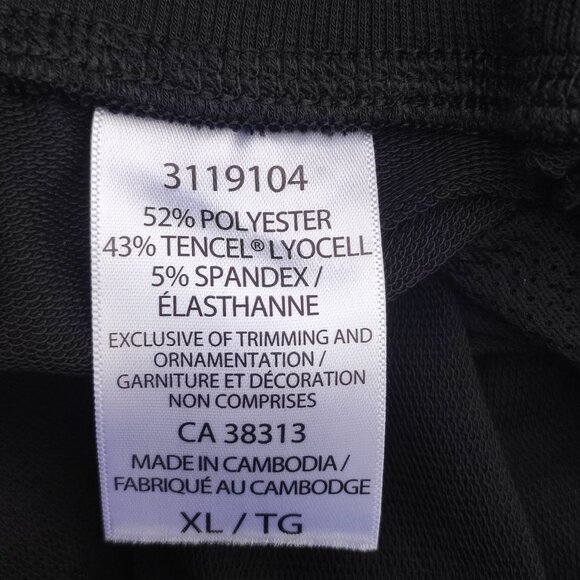 Tuff Athletics active wear jogger pants women's size XL black colour tapered hem - Picture 7 of 14